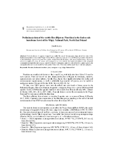 Preliminary data of the scuttle flies (Diptera: Phoridae) in the linden-oakhornbeamforest of the Wigry National Park, North East Poland