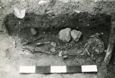 Grób 5-89, pochówek - szkielet dziecka