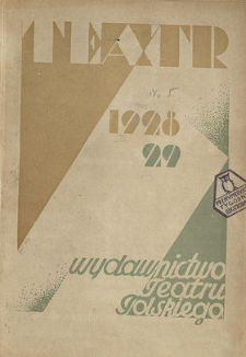 Teatr : wydawnictwo Teatru Polskiego 1928/1929 N.5