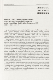 Kowarik I. 2003 - Biologische Invasionen: Neophyten und Neozoen in Mitteleuropa - Verlag Eugen Ulmer GmbH & Co, Stuttgart, ss. 380. [ISBN 3-8001-3924-3]