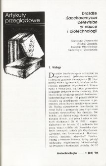 The yeast Saccharomyces cerevisiae in science and biotechnology