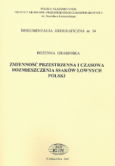 Zmienność przestrzenna i czasowa rozmieszczenia ssaków łownych Polski