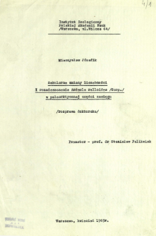 Sekularne zmiany liczebności i rozmieszczenia Ardeola ralloides (Scop.) w palearktycznej części zasięgu