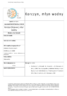 Korczyn (Корчин), młyn wodny