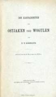 Die Handarbeiten der Ostjaken und Wogulen