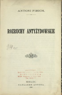 Rozruchy antyżydowskie