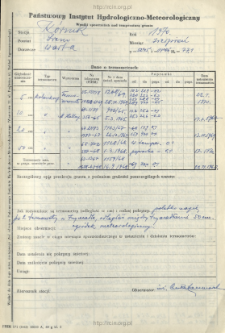 Wyniki pomiarów temperatury gruntu. Sierpień 1970