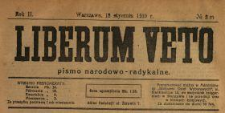 Liberum Veto : pismo narodowo-radykalne 1919 N.3