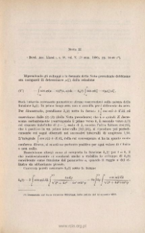 Sulla distribuzione indotta in un cilindro indefinito da un sistema simmetrico di masse: NOTA II., Ibidem, vol. V (1˚ sem. 1896), pp. 6-12