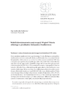 Wokół dziewiętnastowiecznej recepcji "Wirginii" Vittoria Alfieriego w przekładzie Aleksandra Chodkiewicza