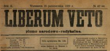 Liberum Veto : pismo narodowo-radykalne 1919 N.42