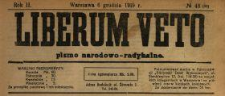 Liberum Veto : pismo narodowo-radykalne 1919 N.48