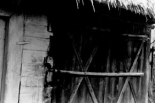 Doors of the barn connected with a house