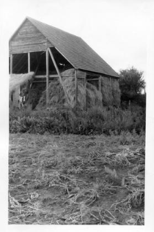 A gable structure in the barn