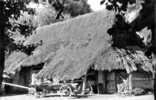 A post-and-plank barn structure barn