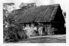 A partly wooden barn