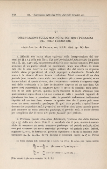 Osservazioni sulla mia Nota: Sui moti periodici del polo terrestre