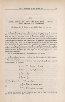 Sulla teoria dei moti del polo nella ipotesi della plasticità terrestre