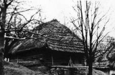 A hipped roof on the barn