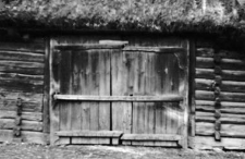 A door of a barn