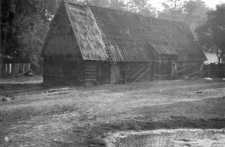 A barn with a building for wagons