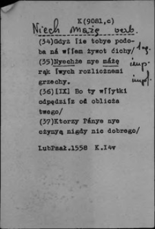 Kartoteka Słownika polszczyzny XVI w.; Źródło; Lub, Psał, verb