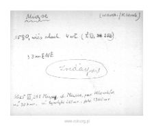 Miase. Files of Warsaw district in the Middle Ages. Files of Historico-Geographical Dictionary of Masovia in the Middle Ages