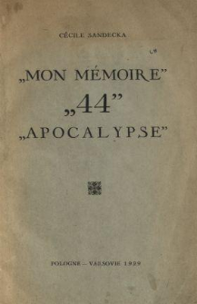 Mon memoire ; 44 ; Apocalypse