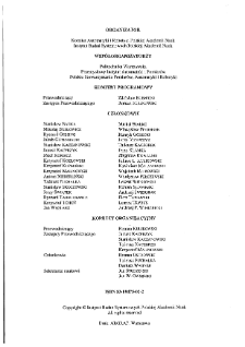 XV Krajowa Konferencja Automatyki : Warszawa, 27-30 czerwca 2005. t. 3 * Sztuczna inteligencja * Implementation of methods of computational intelligence (referat problemowy)