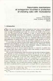 Presumable mechanisms of antagonism involved in protection of standing oaks with Trichoderma