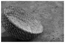 A small bread proofing basket