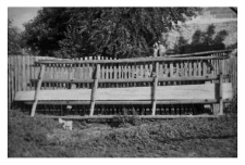 A wooden structure used for grain transportation