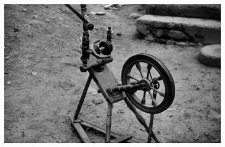 A spinning wheel