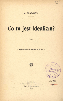 Co to jest idealizm ?