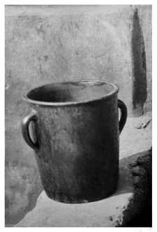 A stoneware pot