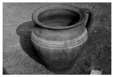 A clay pot