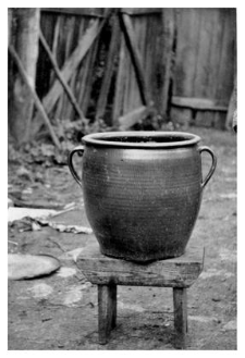 A clay pot