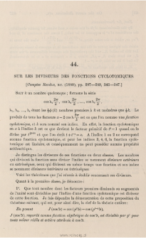 Sur les diviseurs des fonctions cyclotomiques