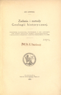 Zadania i metody geologii historycznej