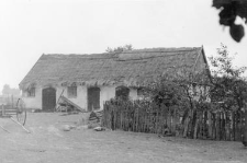 A residential building and a farm building