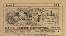 Kwiaty Powieściowe : tygodnik belletrystyczny 1886 N.8
