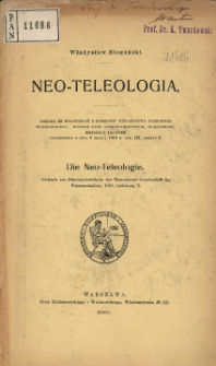 Neo-Teleologia = Die Neo-teleologie