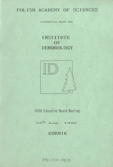 Information about the Instutite of Dendrology, Polish Academy of Sciences