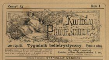 Kwiaty Powieściowe : tygodnik belletrystyczny 1886 N.23