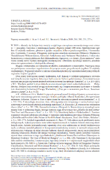 Voprosy onomastiki, t. 16, nr 1–4, red. E.L. Berezovič. Moskva 2019, 244, 295, 251, 275 s.