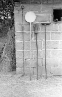 Tools used for bread baking in an oven