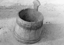 A stave vessel for grain, so-called 