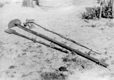 Tools used for bread baking in an oven