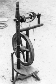 A spinning wheel