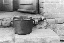 A stoneware pot